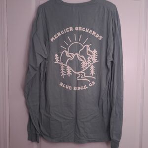 Grey Green Blue Ridge Mercier Orchards Long Sleeve T Shirt
